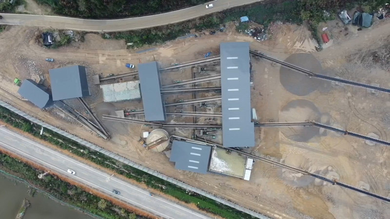福建甯德時産800噸花崗岩生産線